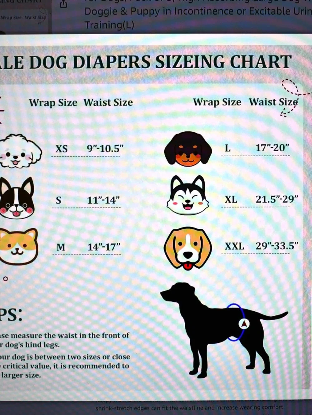 VUNCESSIN Reusable Male Dog Diapers LARGE Pack of 4 Washable Camo NWOT